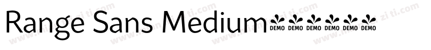 Range Sans Medium字体转换